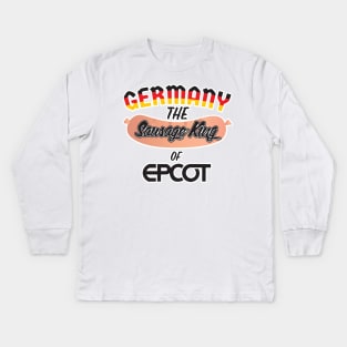 Germany - The Sausage King of Epcot Kids Long Sleeve T-Shirt